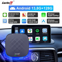 CarlinKit CarPlay Ai Box Android 13 Plus QCM6125 8 núcleos inalámbrico Android Auto y CarPlay