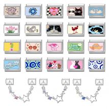 Nowe Urocze Koty i Psy Zwierzęta Domowe Włoskie Charmsy Pasujące do Bransolet ze Stali Nierdzewnej 9MM Damskie Męskie DIY Tworzenie Biżuterii