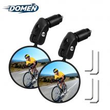DOMEN Fahrrad-Rückspiegel Radfahren 360° °   Drehen Sie Weitwinkelspiegel Rennrad Lenker Rückspiegel Fahrradzubehör