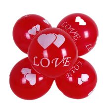 20PCS New Romantic Proposal Expression Balloon Round 12 "2.8g Love Double Heart Latex Balloon