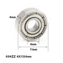 694ZZ Lager 10 Stück 4 x 11 x 4 mm Miniatur 694 ZZ Kugellager 619/4 ZZ