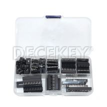 66 Teile/satz DIP IC Sockel Adapter Solder Typ Kit 6,8,14,16,18,20,24,28 pins Integrierte schaltung IC Chip Sockel