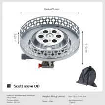 CAMPINGMOON OD-4 Scott High Mountain Stove Camping Large Diameter Windproof and Stable Pressure Stove Head High Power Gas Stove