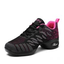 Mode Frau moderne Tanz schuhe elastische Damen Luftkissen Jazz Schuhe Atmungsaktiv Mesh weibliche Tanz Fitness Turnschuhe