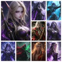 Neue 5D DIY Warcraft Diamant Malerei Kit Spiel Diamant Stickerei Farbe Malerei handgemachte Mosaik kunst wohnkultur Kreuz Stich Geschenk