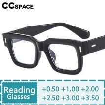 R57394 Mode Nieten Optische Lesebrille Markendesign Quadratische Vintage Presbyopie Brille Dioptrie +50 ~+350