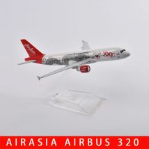 JASON TUTU 16 cm Asian Air Asia Flugzeugmodell Airbus 320 Flugzeugmodell Planel Flugzeug Druckgussmetall Flugzeuge im Maßstab 1:400