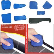 4/9PCS Fenster Tür Glas Silikon Zement Schaber Werkzeug Silikon Dichtstoff Treuer Spachtel Schaber Zement Entfernung Tool Kit