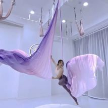 10M Aerial Silk Set Hochwertige Abstufungsfarben Aerial Yoga Hängematte Anti-Schwerkraft für Yoga