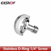 Edelstahl D-Schaft D-Ring 1/4" Schraubmontageadapter für Insta360 X2 X3 X4 DJI Osmo Action 4 3 2 Kamerazubehör