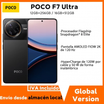 Versión Global POCO F7 Ultra Snapdragon 8 Elite 6.67» AMOLED Display 50MP Triple Cámara 5300mAh 120W HyperCharge Cellphone