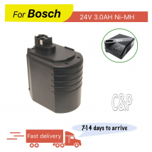 C&P Per Bosch 24V Batteria Spille 3.0AH Ni-MH Strumenti di Misura Modello ABH 20-SLS GBH24VRE GBH24VFR 11225VSRH 11225VSR 0611260539 3500 3315K