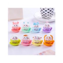 Cute Chiikawa Figures Mini Teacup Toy Set Hachiware Usagi Momonga Lion Desk Decoration Collectible Kawaii Ornaments Gift