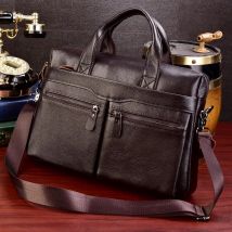 Business Laptop Tasche Männer Aus Echtem Leder Handtaschen Männlichen Leder Reise Aktentaschen Männer Hohe Qualität Rindsleder Messenger Taschen