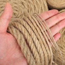 Corda di iuta vintage naturale Spago Artigianato natalizio Cavo di iuta Filo Matrimonio fatto a mano Fai da te Festa Archi di nastro Decorazione Arrampicata per gatti