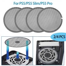 2/4Pcs Für PS5/PS5 Slim/PS5 Pro Konsole Atmungsaktive Schutz Staubdicht Mesh Fall Abdeckung für PS5 Slim Zubehör