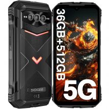DOOGEE V Max Plus 5G Telefono robusto 6,58" Dimensity 7050 36GB (16+20) 512GB Effetto di illuminazione Batteria 22000mAh 200MP AI Camera Phone