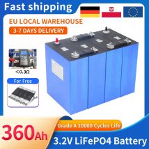 Nuovo 3.2V 360Ah Lifepo4 Batteria FAI DA TE 12V 24V 36V 48V Grado A Ricaricabile Al Litio Ferro Fosfato Cell Per RV Golf Cart Barche Solari