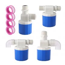 Nuovo 1/2 "3/4" Valvola di controllo automatico del livello dell'acqua Valvola a sfera galleggiante Serbatoio Torre Piscina Interruttore a galleggiante Valvola di ingresso dell'acqua Arresto