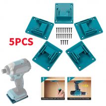 1-5PCS Supporto per utensile elettrico per montaggio a parete per Makita 18V Supporto per batteria di stoccaggio per montaggio a parete Supporto per trapano più recente