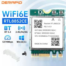 WiFi 6E RTL8852CE AX5400 Bluetooth5.3 M.2 Wireless Adapter TriBand 2,4G/5G/6Ghz 5400Mbps BT5.3 Signal Wifi Empfänger für Laptop