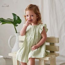 Dave Bella Baby Mädchen Sommerkleider festes ärmelloses Kleid für Mädchen 2-9y Kinder kleidung Freizeit kleid Mädchen db2240406