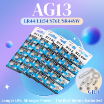 AG13 LR44 A76 357 357A LR1154 SR1154 SR44 GP76 Batterie a bottone per orologio chiave auto telecomando giocattolo calcolatrice termometro