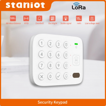 Staniot LoRa-Version, kabellose Touch-Tastatur, 500 m Übertragungsreichweite, funktioniert mit Secpanel 7 Pro Alarm Panel, unterstützt RFID-Tags