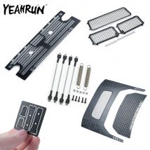YEAHRUN Metall Ansauggitter Platte Motor Abdeckung Seil Fenster Mesh Schutznetz für TRX-4 Bronco 1/10 RC Auto Dekoration Teile