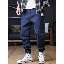 Jeans taglie forti Pantaloni larghi da uomo Streetwear Jeans Harem Pantaloni cargo Pantaloni in denim alla caviglia