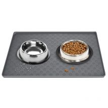 Haustier-Tischset, rutschfest, leicht zu reinigen, faltbar, für Katzen und Hunde, rutschfest, wasserdicht, Silikon-Haustiermatte