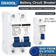 DIHOOL DC12V 24V 48V 36V 72V DC Interruttore 125A 63A 40A 16A 32A Isolatore di protezione del palo positivo e negativo