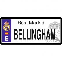 Matrícula del Real Madrid Jugadores 14x6 cm