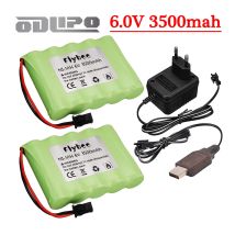 6v 3500mah Wiederaufladbare NiMH Batterie + 6v Ladegerät Für Rc spielzeug Auto Tank Roboter Pistole RC Boot AA Ni-MH 6,0v 2400mah Batterie Pack
