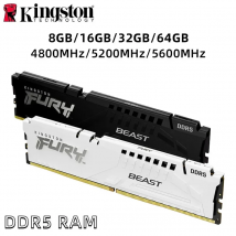Kingston FURY Beast DDR5 8GB 16GB 4800MHz 32GB 5200MHz 5600MHz 6000MHz 6400MHz Desktop AMD Intel CPU Scheda madre 288Pin DIMM PC5