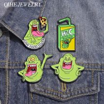 Anime Movies Frog Juice Beverage Box Enamel Pin Custom Movie Peripherals Brooches Lapel Badge Jewelry Gifts For Kids Friends