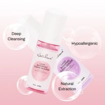 NATUHANA 60ml Mousse detergente delicata per ciglia Shampoo per ciglia senza irritazione per estensioni Innesto Struccante Colla detergente