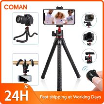 Trípode Flexible de pulpo COMAN MT-35 para teléfono inteligente, trípode para cámara DSLR, trípode portátil de viaje 2 en 1 con tornillo 1/4 para brazo mágico
