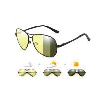 Photochromic Polarized Sunglasses Men Women Classic Pilot Chameleon Sun Glasses Fashion Change Color Fishing Eyeglasses