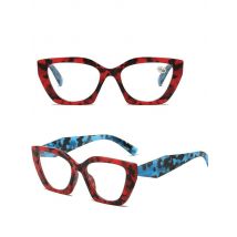 Large Frame Polygonal Reading Glasses Women Cat Eye Presbyopia Eyeglasses With With Diopter +0.25 +0.5 +0.75 +1.25 +2.25 +3.25