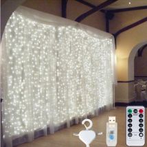 3M USB LED Fee String Vorhang Lichterkette Girlande für Neujahr Urlaub Party Hochzeit Weihnachten Schlafzimmer Geburtstag Home Decor