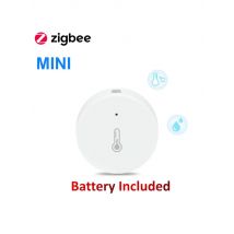 Smart ZigBee Temperature And Humidity Sensor Battery Powered Indoor Mini Hygrometer Work With Alexa Google Home