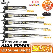 CO LIGHT-barra LED todoterreno de 12 "-52", barra de luz LED de inundación/luz de trabajo para camión 4X4 UAZ 4WD ATV, Barra LED para coche, luz antiniebla de conducción