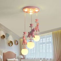 Moderne minimalistische Kinderzimmer Pendelleuchte Karussell Junge Mädchen Schlafzimmer Prinzessin dekorieren kreative schöne Kunst High-End warme LED