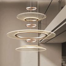 Żyrandole do salonu restauracja lampa wisząca do zawieszenia w kuchni światła aluminiowe żyrandole willa do sufitu Led żyrandol