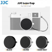 JJC Aluminium-Kameraobjektivdeckel für Fujifilm X Half Fujifilm X-HF1 Objektivabdeckung Kratzfeste Staubdichte Kamerazubehörteile
