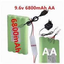 NI-MH 9,6 V 6800 mAh AA-Akku für RC-Autos, Züge, LKWs, Panzer, Boote, elektrisches Spielzeug, Ersatzakku