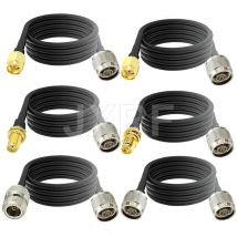 Conector JXRF SMA macho a SMA macho tipo N macho hembra Cable de extensión Coaxial RG58 1M 2M 3M 5M 10M 20M adaptador RF Pigtail
