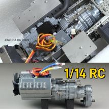 SCALECLUB 1/14 RC 3-Gang-Getriebe 27T und 35T Motor für Tamiya 1 14 Funksteuerung Traktor LKW RC LKW Teile Zubehör