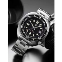Watchdives WD6105 Turtle Automatic Dive Watch NH35 Date Mechanical Watches AR Coating Sapphire 20Bar Waterproof Watches For Men